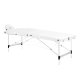 Portable Massage Table Balance Folding Aluminum 3 Section, white