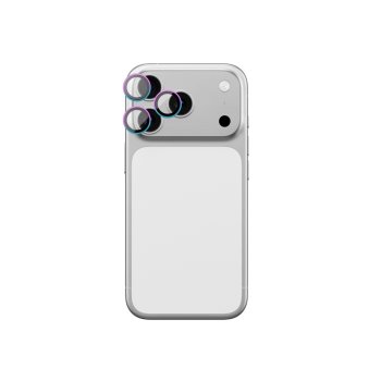 AmazingThing iPhone 17 Pro / 17 Pro Max Lens Glass with Rainbow Aluminum Frame
