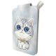 Nimmy New Big-Eye Cute Pets 2.0 Cat magnētiskais maciņš ar telefona statīvu, pelēks