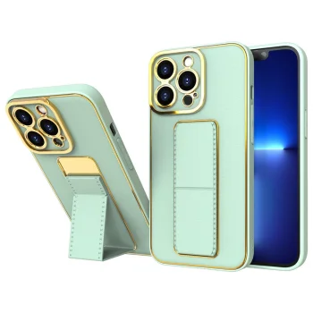 Vāciņš Samsung Galaxy A12 5G ar statīvu New Kickstand Case, zaļš