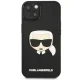 Karl Lagerfeld 3D Rubber Karl\'s Head vāciņš iPhone 14 Plus, melns