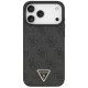 Чехол Guess Leather 4G Triangle Strass MagSafe для iPhone 17/18 Pro Max, черный