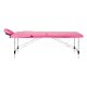 Folding Massage Table Aluminum Comfort Activ Fizjo 2 Segment Pink