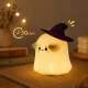 Silicone LED Night Light Ghost, RGB, Touch Control, Timer