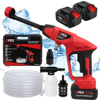 Аккумуляторная мойка высокого давления OPEX TOOLS OPX28001 21V 2x 3.0Ah
