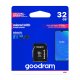 Карта памяти 32GB GoodRam MicroSDHC Class 10 UHS-I с адаптером, черная
