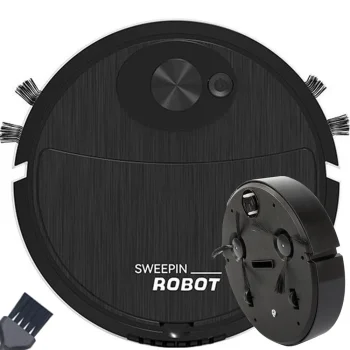 Automātiskais bezvadu robots putekļsūcējs, melns