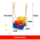 Kruzzel 3-in-1 bērnu šūpoles, līdz 30 kg