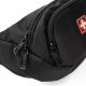 Skriešanas Vingrošanas Jostas Pleca Soma SWISSBAGS LUZERN 3L, Melna | Outdoor Travel Running Bumbag