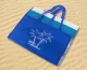 Waterproof beach mat with inflatable pillow, red