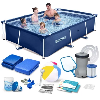 Bestway 56403N Karkasa baseins 259x170x61 cm, 15-in-1 komplekts