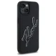 Karl Lagerfeld 3D Rubber Signature vāciņš iPhone 15 - Melns