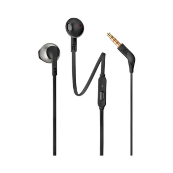 JBL T205 vadu in-ear austiņas ar 3,5 mm mini džeku – melnas
