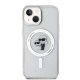 Apple iPhone 15 6.1\'\' Karl Lagerfeld Karl & Choupette Glitter MagSafe Cover Case, Transparent
