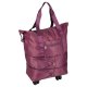 Foldable Travel Bag on Wheels, 3 Sizes, 50L, Purple