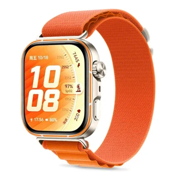 Ремешок Tech-Protect Nylon Pro для Huawei Watch Fit 3 / 4 / 4 Pro / 5 / 5 Pro, оранжевый