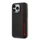 Audi Carbon Fiber Stripe iPhone 16 Pro Max 6.9\" melns cietais vāciņš | Black Hardcase Aus-Tpupcip16Pm-R8/D1-Bk
