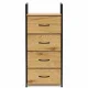 Kumode ar 4 auduma atvilktnēm ModernHome, 40.5 x 24 x 101.5 cm