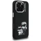 Karl Lagerfeld Silicone Karl&Choupette Sketch MagSafe Case for iPhone 16 Pro Max - Black