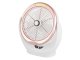 Portable Wireless Adjustable Table Fan with LED Lighting, Rose Gold