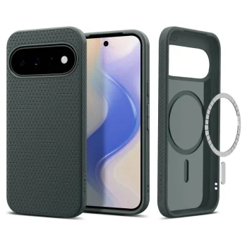 Spigen Liquid Air Mag MagSafe vāciņš priekš Google Pixel 11, tumši zaļš