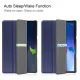 Lenovo Tab M10 (3rd Gen) (TB-328FU) Trifold Stand PU Leather Hard Protective Cover Case, Dark Blue | Чехол...
