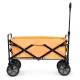 Folding garden and beach transport cart 100 kg, MultiGarden, orange