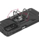 Wozinsky Ring Armor vāciņš Poco M4 Pro 5G / Redmi Note 11S 5G ar gredzenu, melns
