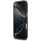 Guess 4G PU Triangle Logo & Stand Camera MagSafe vāciņš iPhone 17 Pro, melns