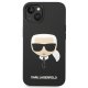 Karl Lagerfeld Silicone Karl\'s Head MagSafe Case for iPhone 14 Plus / 15 Plus - Black