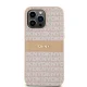 DKNY iPhone 14 Pro Max vāciņš Leather Mono Stripe & Metal Logo, rozā