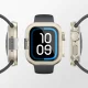 AmazingThing Titan Pro alumīnija vāciņš priekš Apple Watch 11 46mm, titāna krāsā