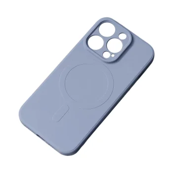 Hurtel iPhone 15 MagSafe silikona vāciņš, pelēks