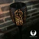 Forever Solar Flame Garden Night Light 96LED 1500mAh IP65, Black