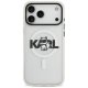 Karl Lagerfeld IML Choupette Sketch Logo MagSafe Phone Case Cover iPhone 17 Pro - Clear