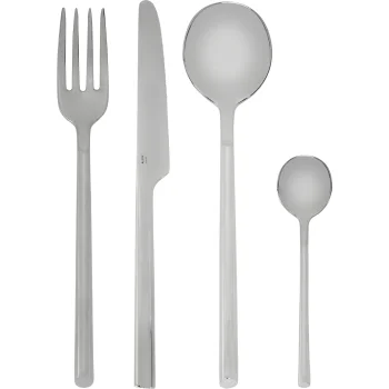 Galda piederumu komplekts Alessi Clivo PU10S24 24 gab., sudraba krāsā