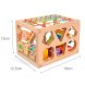 Koka klucīšu šķirotājs Montessori | Wooden Block Sorter Montessori Sensory Cube
