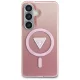Чехол Guess IML Gradient Triangle MagSafe для Samsung Galaxy S26, розовый