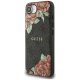 Guess 4G Flowers Print MagSafe vāciņš Apple iPhone 16e Melns
