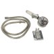 Water Saving Shower Head with Filter and Hose, Silver