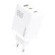 Сетевое зарядное устройство Dudao A29C GaN 65W + кабель USB-C, белое
