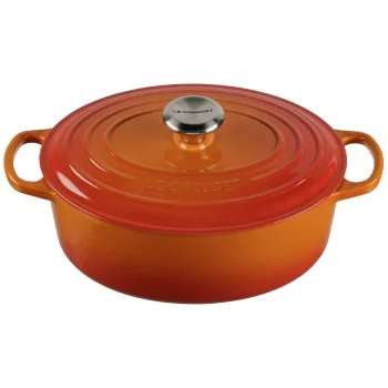 Le Creuset Signature Oval Cast Iron Casserole 27 cm 4.1 L Volcanic