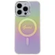 Guess IML Iridescent MagSafe vāciņš iPhone 15 Pro, rozā