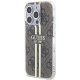 Guess IML 4G Gold Stripe case for iPhone 15 Pro Max - brown