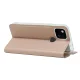 Google Pixel 5a 5G Magnetic PU Leather Phone Stand Card Slot Case Book Cover, Rose Gold | Чехол для...