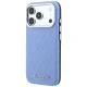 Чехол Karl Lagerfeld Grained Allover Logo MagSafe для iPhone 17/18 Pro Max, синий