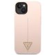 Guess Silicone Triangle vāciņš iPhone 14 modelim Rozā
