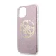 Чехол Guess 4G Circle Glitter для iPhone 11 Pro розовый