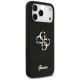 Guess iPhone 17 Pro Max vāciņš Silicone Big 4G Script, melns