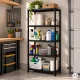 5-Tier Storage Shelving Unit ModernHome, 90x40x180 cm, Black
